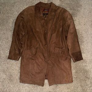 Vintage Wilsons Adventure Bound Leather Bomber Style Coat 90s, size S
